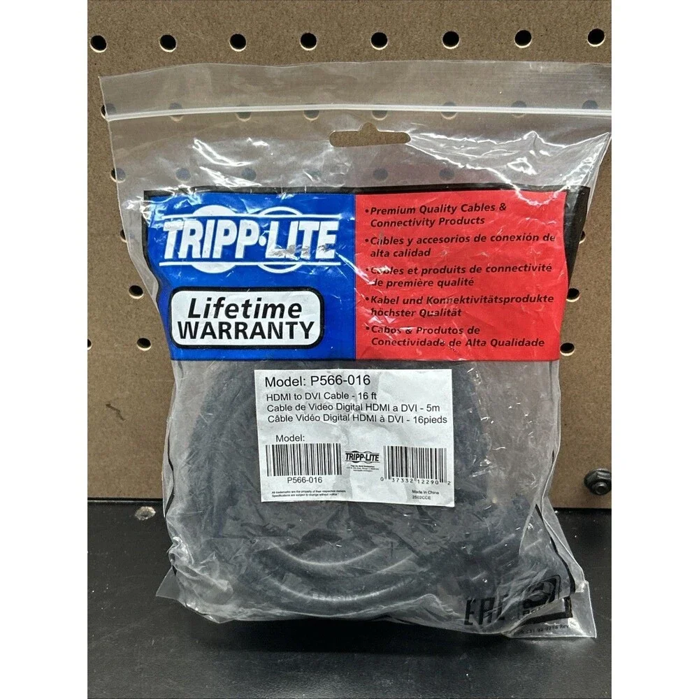 Tripp Lite HDMI to DVI Cable 16ft New P566-016